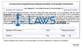 What are the benefits of submitting the farm use exemption form?