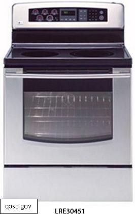 LG Recalls Electric Ranges after Burn and Fire Hazard
