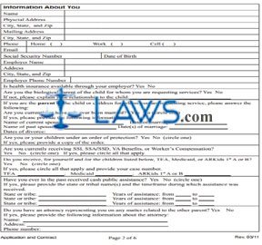 Application for Child Support Services / Children Receiving ARKids 1st