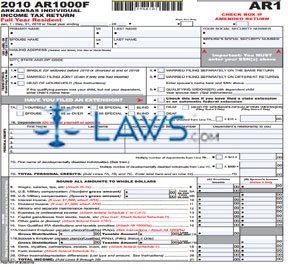 Form AR1000F Full Year Resident Individual Income Tax Return 