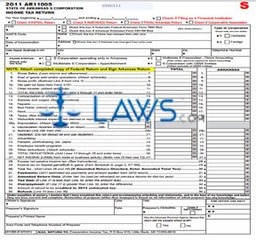 Form AR1100S S-Corporation Income Tax Return 
