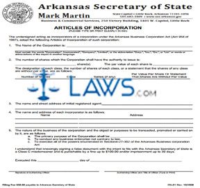 Form DN-01 Articles of Incorporation (Corporation) 