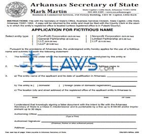 Form DN-18 Application for Fictitious Name Dom. Limited Liab. Partnership  