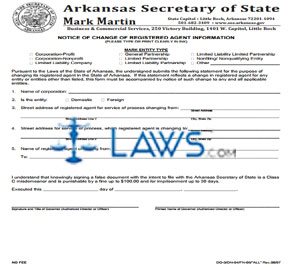 Form DO-03 Notice of Change of Registered Agent for LLP  
