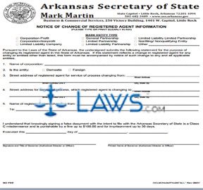 Form DO-03 Notice of Change of Registered Agent for LP  