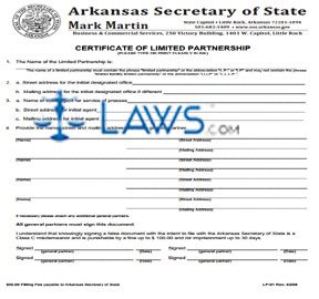 Form LP-01 Certificate of Limited Partnership