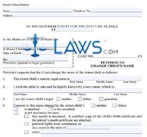 Form CIV-694 Petition to Change Child's Name 