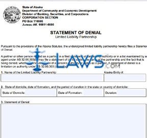 Form 08-504 Statement of Denial 