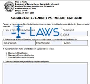 Form 08-503 Amended LLP Statement 