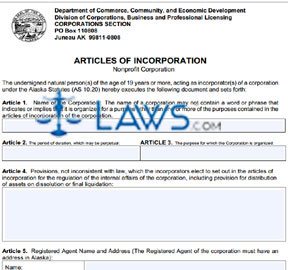Form 08-405 Articles of Incorporation 