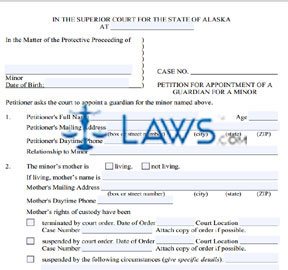 Form PG-610 Petition For Appointment of a Guardian For a Minor (Non-Indian Child)
