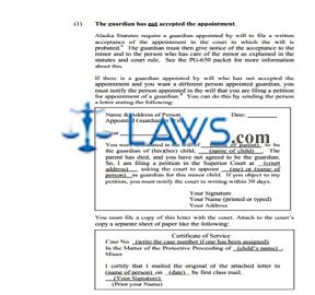 Instructions for Minor Guardianship Petition (Non-Indian Child)