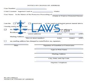 Notice of Change of Address