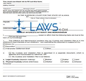 Affidavit & Memorandum