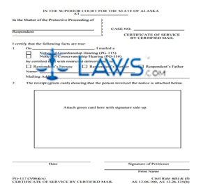Certificate of Service
