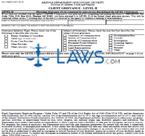 ACY-1095B Client Grievance - Level II