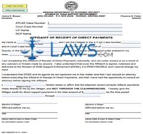 CSE-1156A Affidavit of Receipt of Direct Payments