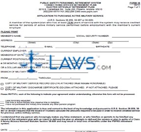 Form 18: Application to Purchase Military Service