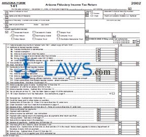 Form 141 Arizona Fiduciary Income Tax Return