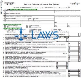 Form 141AZ Arizona Fiduciary Income Tax Return