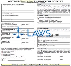 Form 20-0001f Offer-in-Compromise Booklet