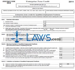 Form 304 Enterprise Zone Credit