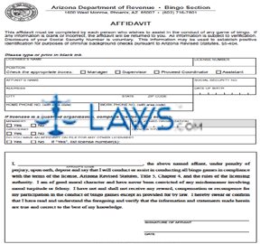 Form 71-1003 Affidavit