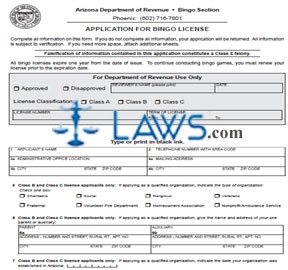 Form 71-1010f Application For Bingo License