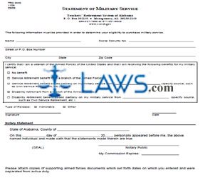 Form TRS SMS 1109 State Military Service Purchase