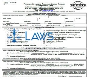 Form PEEHIP FSA Change 21 Flexible Spending Account Status Change