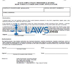 Form IB05 Non-Tobacco User Discount Insurance Application