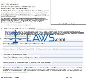 Form Domestic Limited Partnership (LP) Statement of Correction 