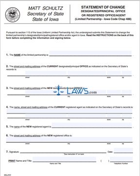 Form 635_0101 Statement of Change - Designated/Principal Office or Registered Office/Agent 