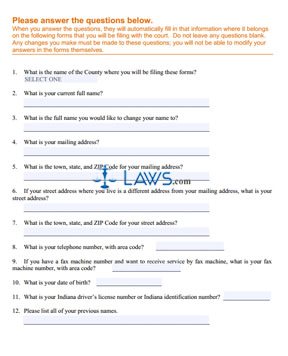 Form IN Verified Petition for Name Change for a Minor (With Other Parent Consent)