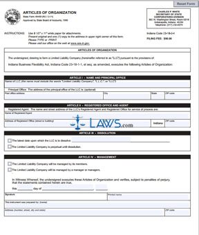 Form 49459 Articles of Organization  