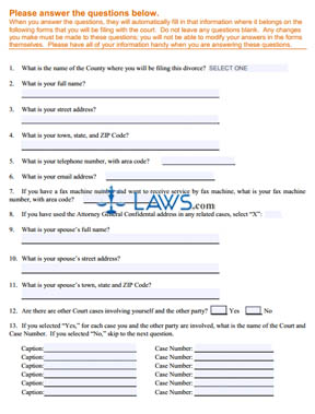 Form Divorce without Children and with an Agreement on All Issues (Packet) 