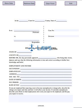 Financial Affidavit