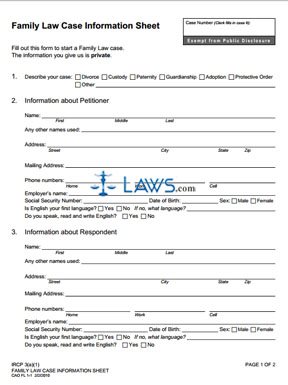 Divorce With No Child - Forms