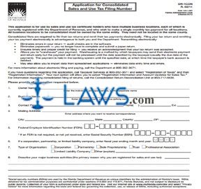 Form DR-1CON Application for Consolidated Sales and Use Tax Registration