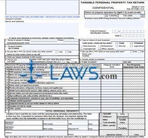 Form DR-405 Tangible Personal Property Tax Return