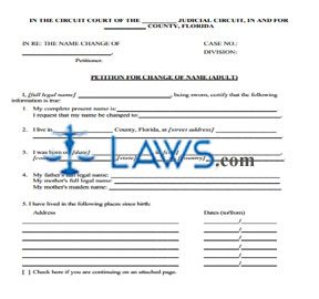 FINAL JUDGMENT OF CHANGE OF NAME (ADULT)