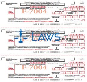 Form F-7004 Tentative Tax Payment and Application for Extension of Time to File 