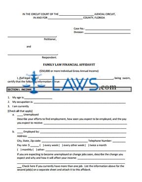 Form 12.902(c) Family Law Financial Affidavit