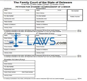 Form 126S Petition for Standby Guardianship of a Minor