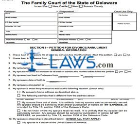 Form 442 Petition For Divorce/Annulment