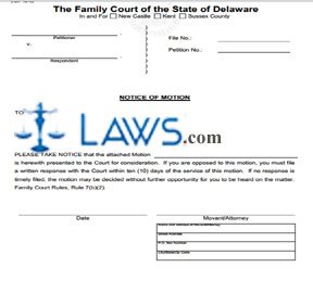 Form 192 Notice of Motion  