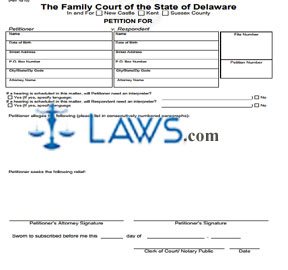 Form 190 Generic Petition  
