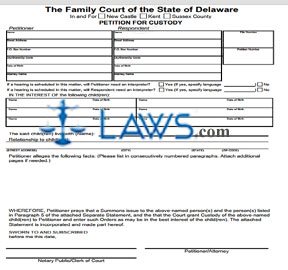 Petition for Custody (Fill-In Form)