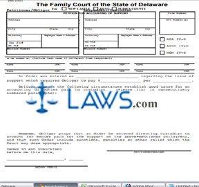 Petition for Accounting of Support (word document)