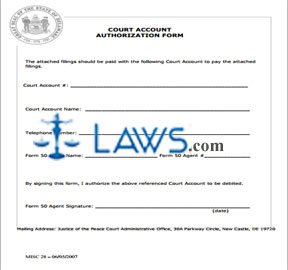 Court Account Authorization